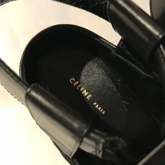 CELINE - bold shaped platform wedge sandal - Picture 4 of 8